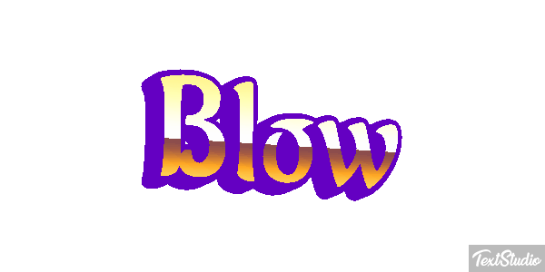 Blow Text effect