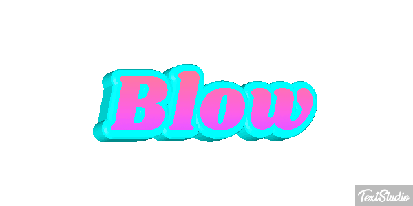Blow Text effect