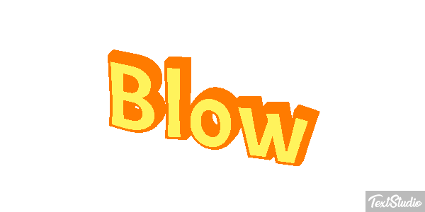 Blow Text effect