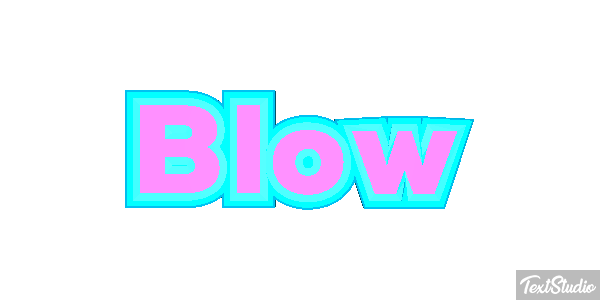 Blow Text effect