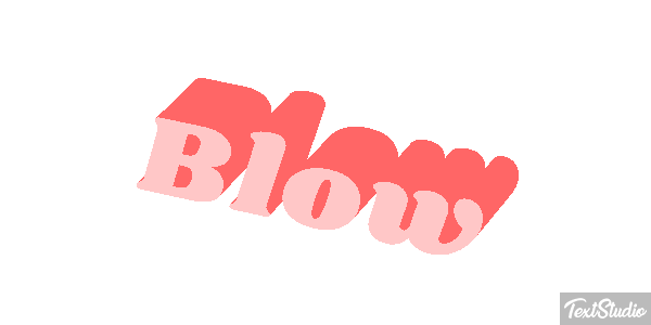 Blow Text effect