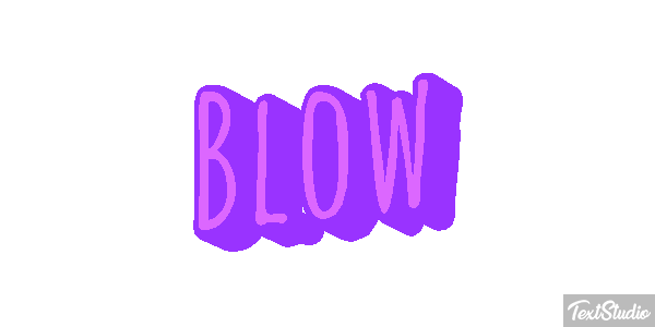 Blow Text effect