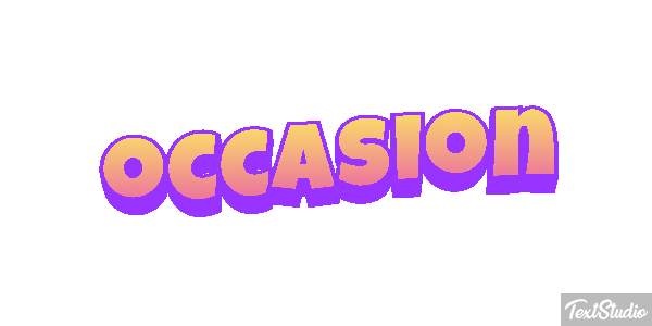 Occasion Text effect