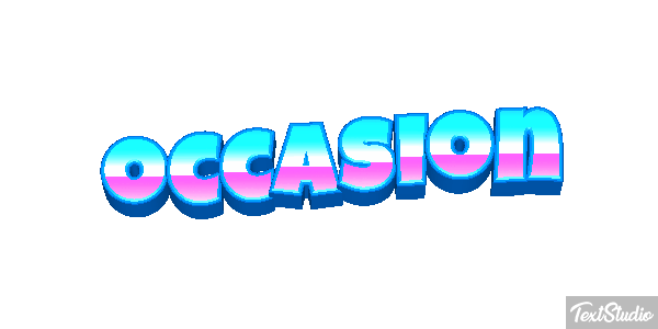 Occasion Text effect