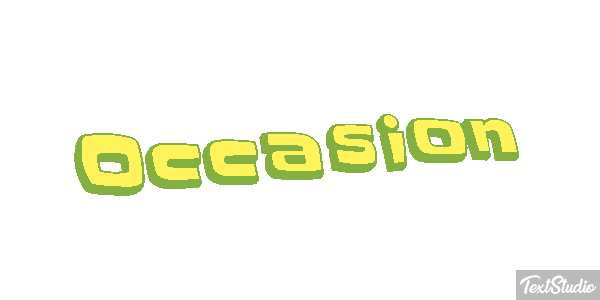 Occasion Text effect