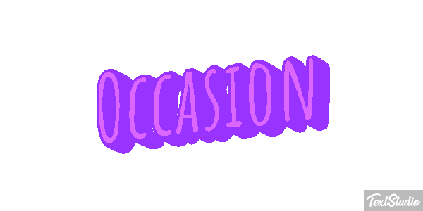 Occasion Text effect