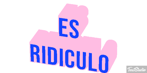 Es ridículo Efecto de texto