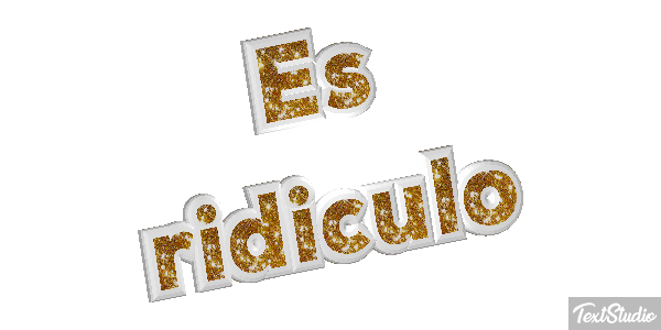 Es ridículo Efecto de texto