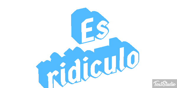 Es ridículo Efecto de texto