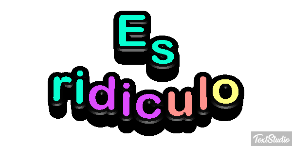 Es ridículo Efecto de texto