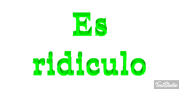 Es ridículo Efecto de texto
