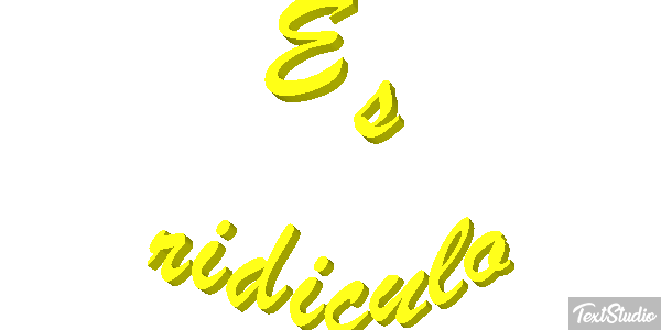 Es ridículo Efecto de texto