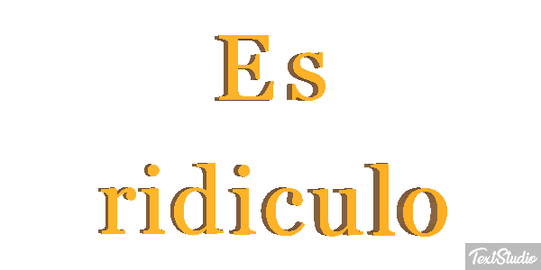 Es ridículo Efecto de texto