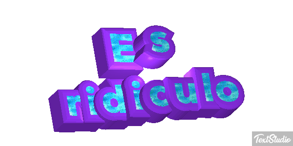 Es ridículo Efecto de texto