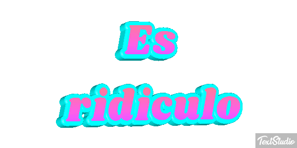 Es ridículo Efecto de texto