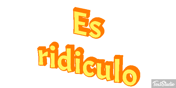 Es ridículo Efecto de texto
