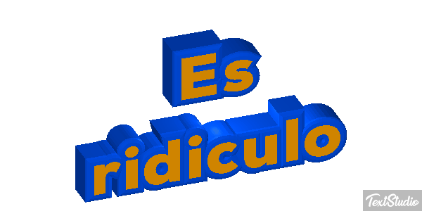 Es ridículo Efecto de texto