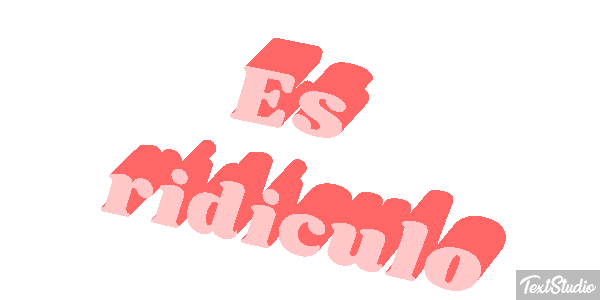 Es ridículo Efecto de texto