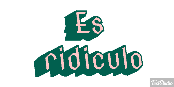 Es ridículo Efecto de texto