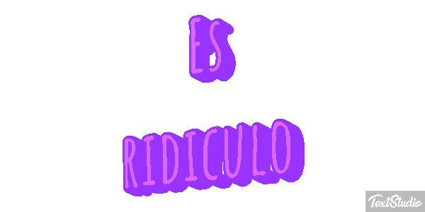 Es ridículo Efecto de texto