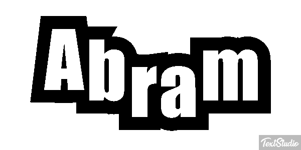 Abram Efecto de texto