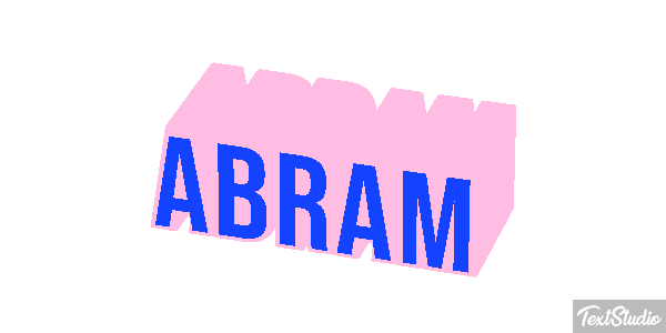 Abram Efecto de texto