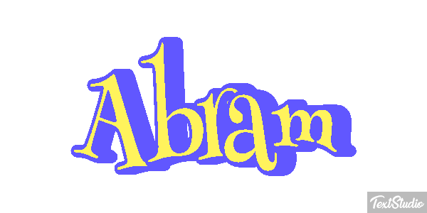Abram Efecto de texto