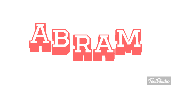 Abram Efecto de texto