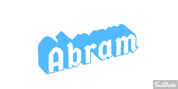 Abram Efecto de texto