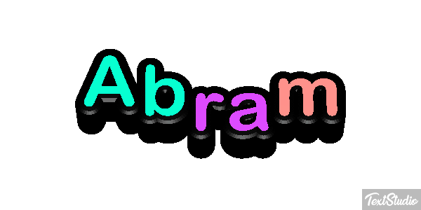 Abram Efecto de texto