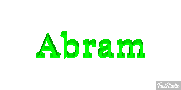Abram Efecto de texto