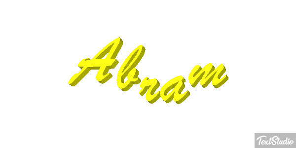 Abram Efecto de texto