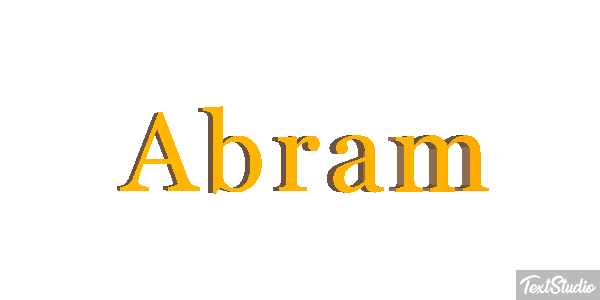 Abram Efecto de texto