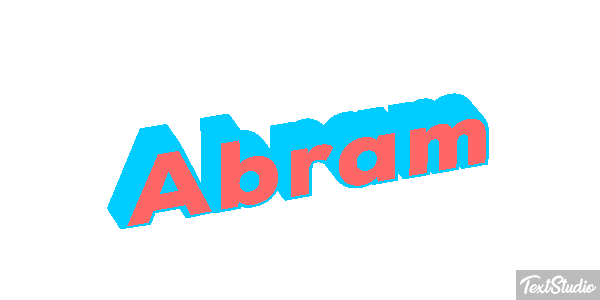 Abram Efecto de texto