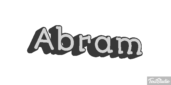 Abram Efecto de texto