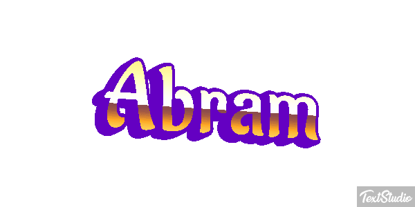 Abram Efecto de texto