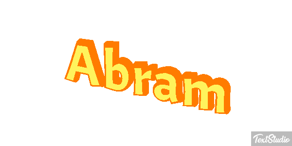Abram Efecto de texto