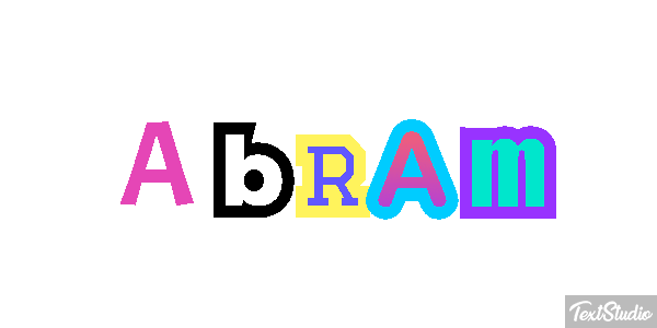 Abram Efecto de texto