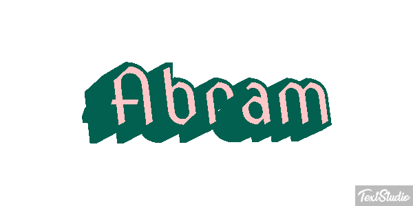 Abram Efecto de texto