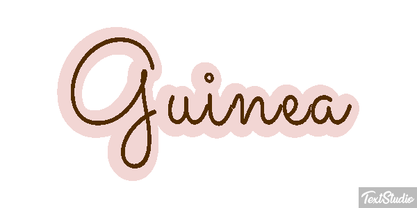 Guinea テキスト効果