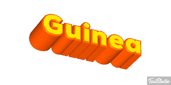 Guinea テキスト効果