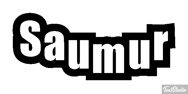 Saumur Effet de texte