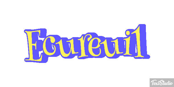 Écureuil Text effect