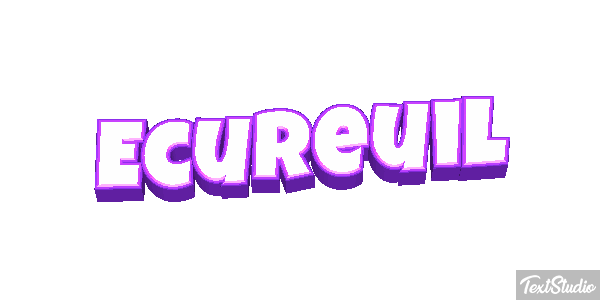 Écureuil Text effect