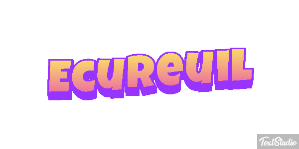 Écureuil Text effect