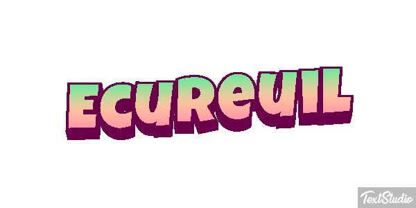 Écureuil Text effect