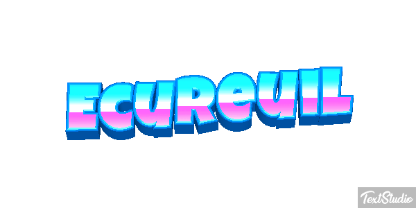Écureuil Text effect