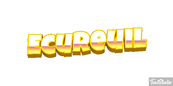 Écureuil Text effect