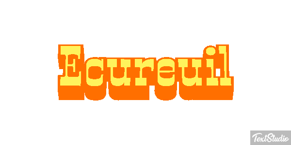 Écureuil Text effect