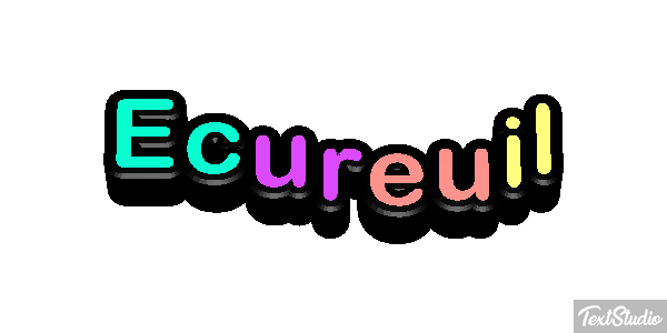 Écureuil Text effect